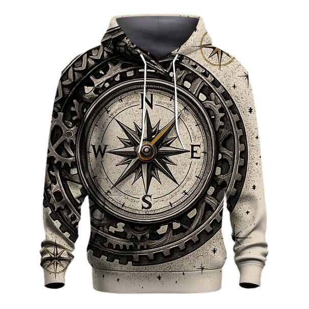 Clockwork Ouroboros Compass graphic hoodies