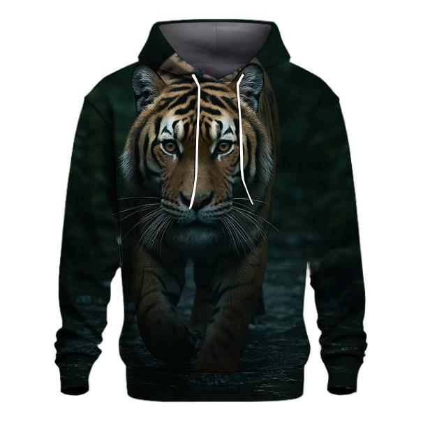 Tiger At The Forest Stream lightweight hoodies