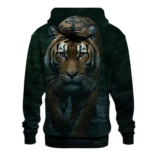 Tiger At The Forest Stream lightweight hoodies