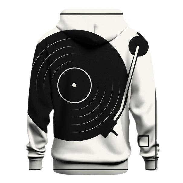 Monochrome Turntable Geometry pullover hoodies