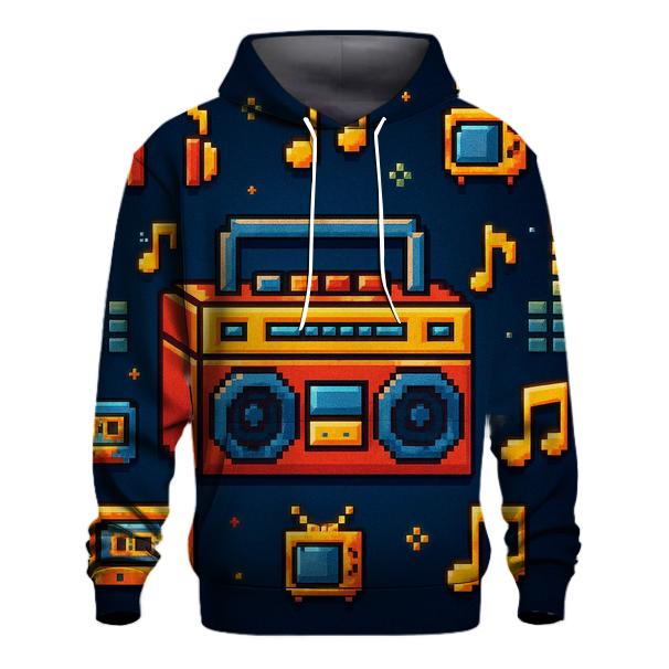 Pixel Boombox Arcade hoodie designs