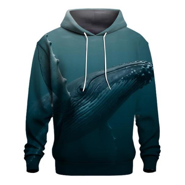 Humpback Whale Under The Swell designer hoodies
