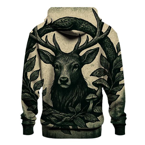 Forest Spirit Ouroboros Stag hoodies fashion