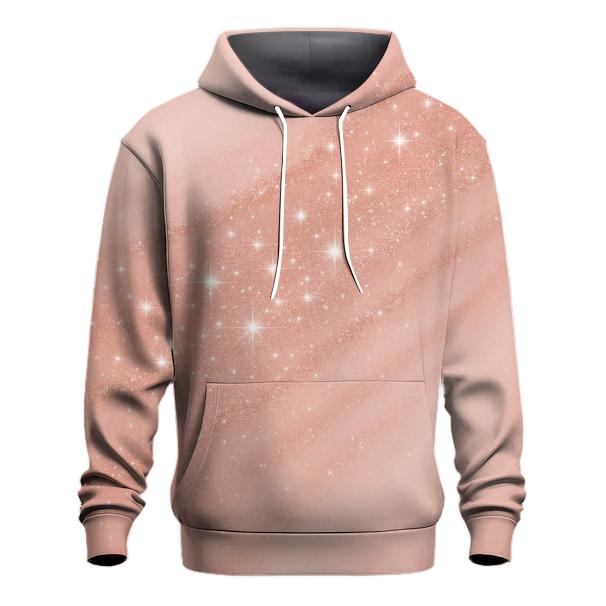 Rose Quartz Glitter Veil graphic hoodies