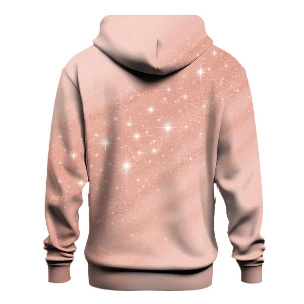 Rose Quartz Glitter Veil graphic hoodies