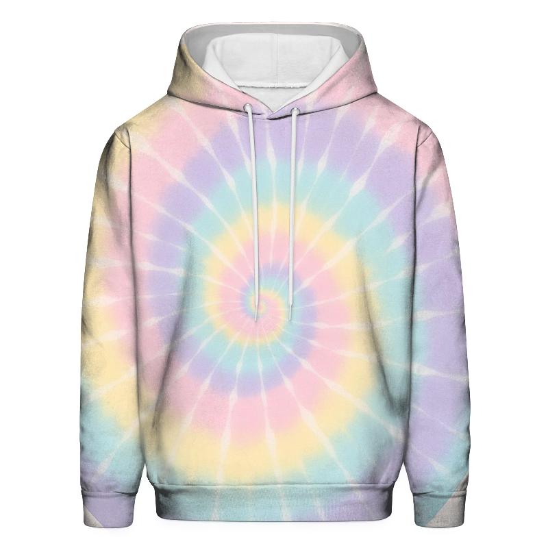 Pastel Rainbow Classic Spiral Swirl pullover hoodies