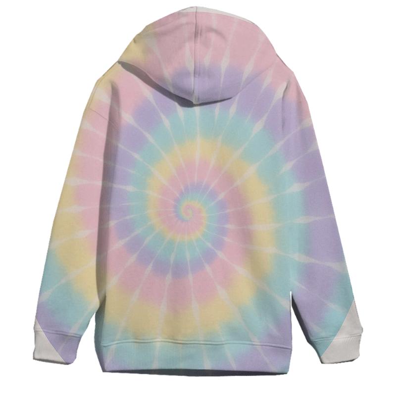 Pastel Rainbow Classic Spiral Swirl pullover hoodies