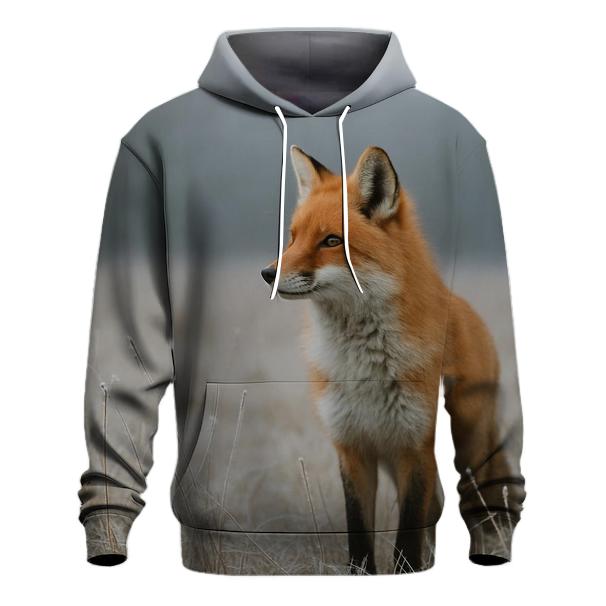 Red Fox In Winter Field hoodie designs