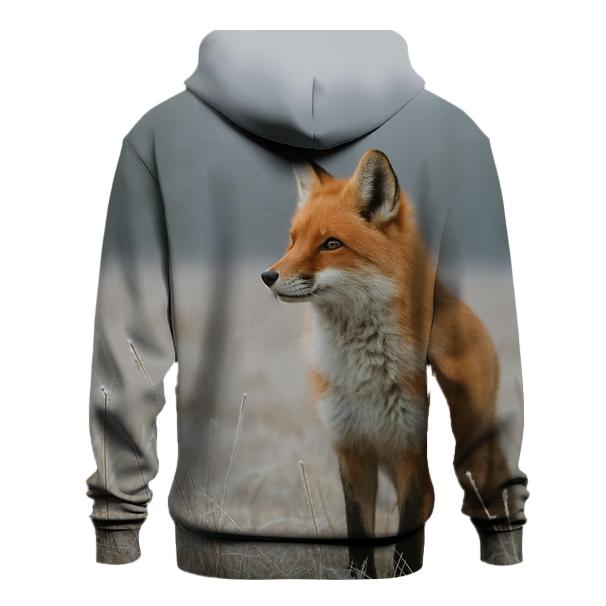 Red Fox In Winter Field hoodie designs