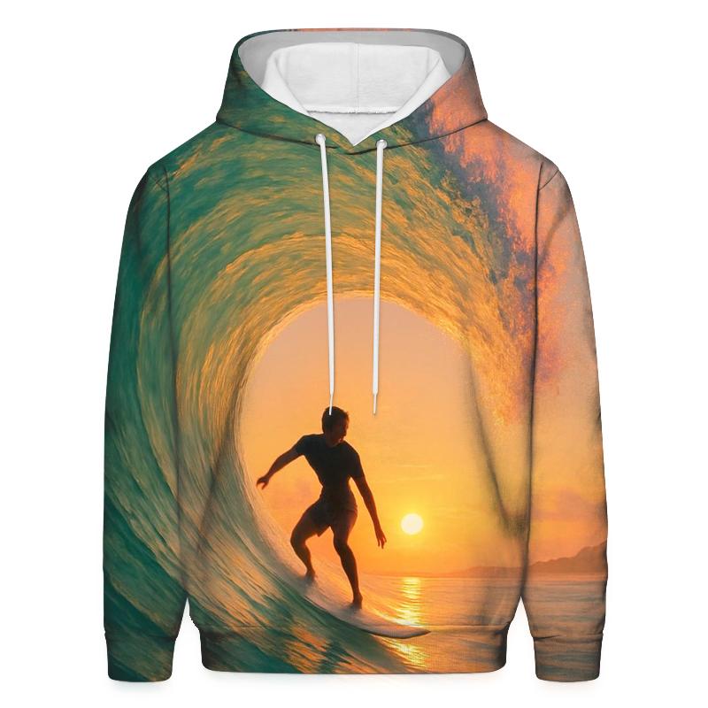 Coastal Surfing Horizon hoodies fashion