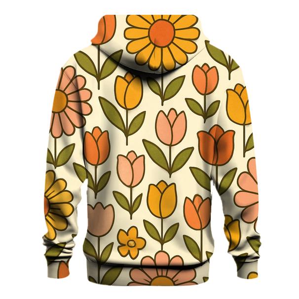 Sunburst Flower Meadow designer hoodies