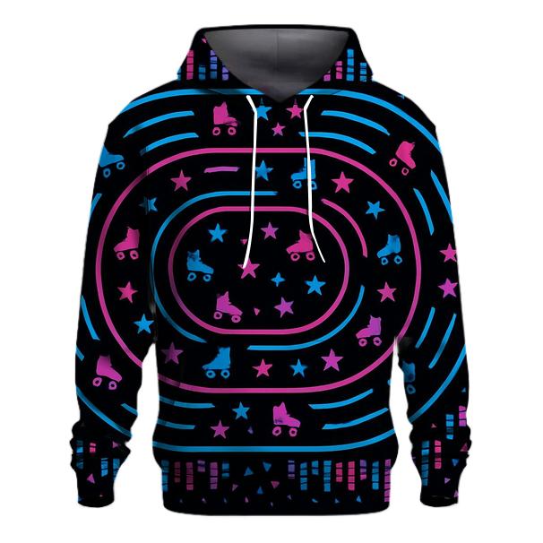 Neon Roller Rink Floor hoodie styles