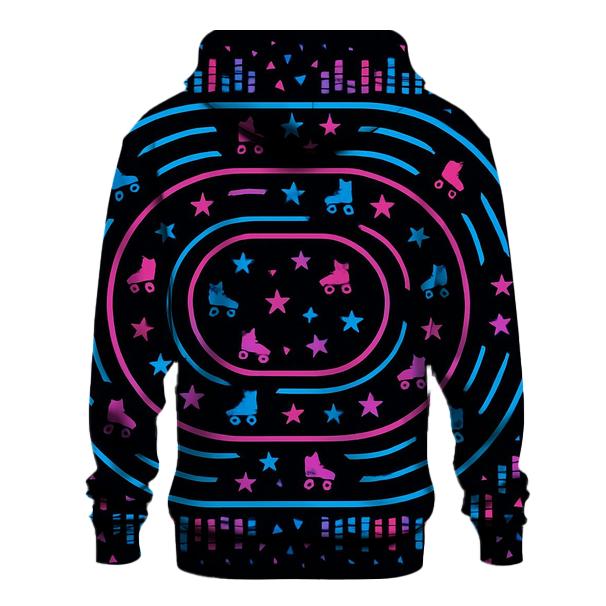 Neon Roller Rink Floor hoodie styles