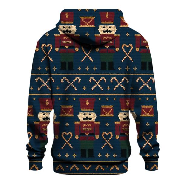 Nutcracker Marching Stripe Parade Design embroidered hoodies