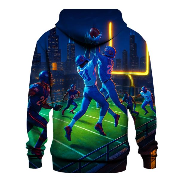 Skyline Showdown On The Rooftop Gridiron zip-up hoodies
