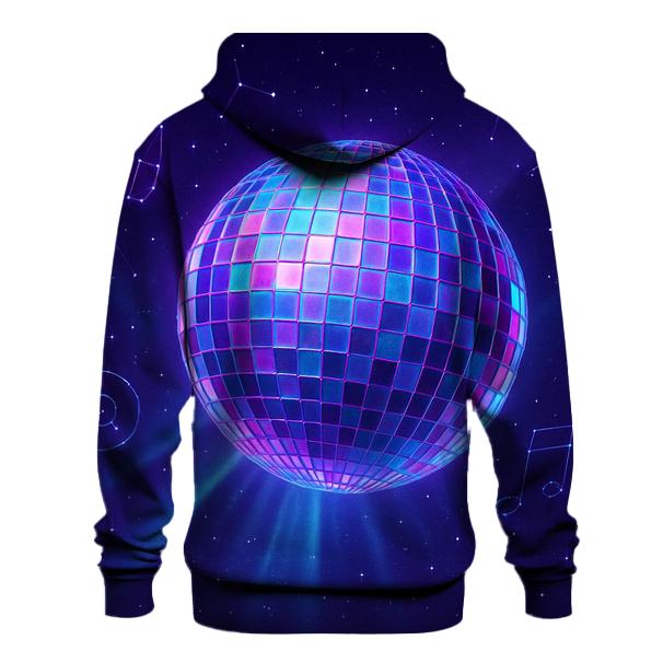 Holographic Disco Constellation printed hoodies
