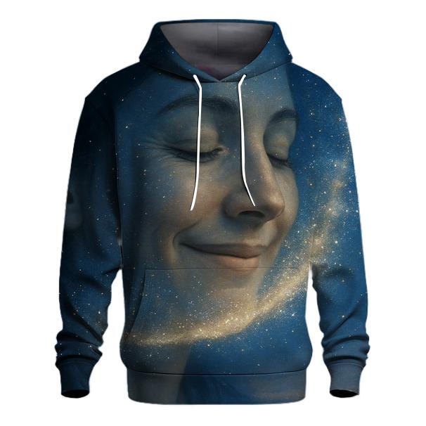 The Milky Way In A Mothers Smile printed hoodies