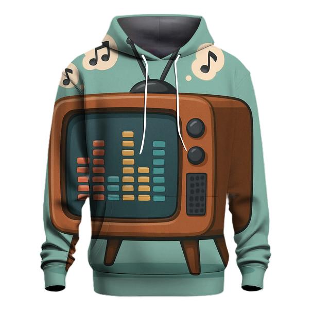 Retro TV Music Channel embroidered hoodies
