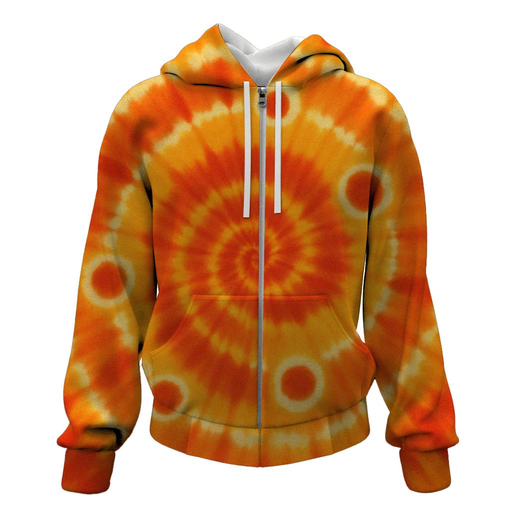 Solar Flare Spiral Bullseye Fusion hoodie trends