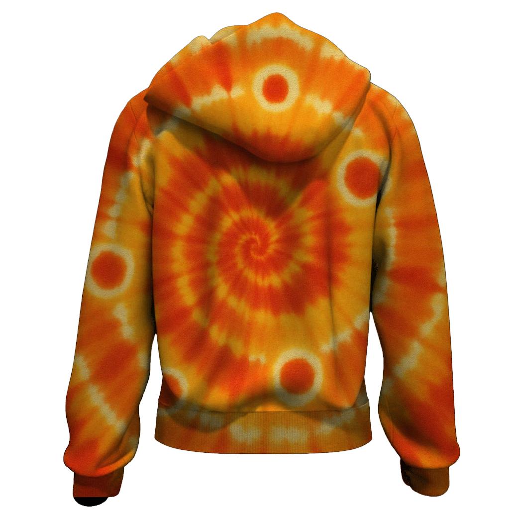 Solar Flare Spiral Bullseye Fusion hoodie trends