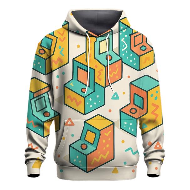 Memphis Arcade Blocks hoodie designs