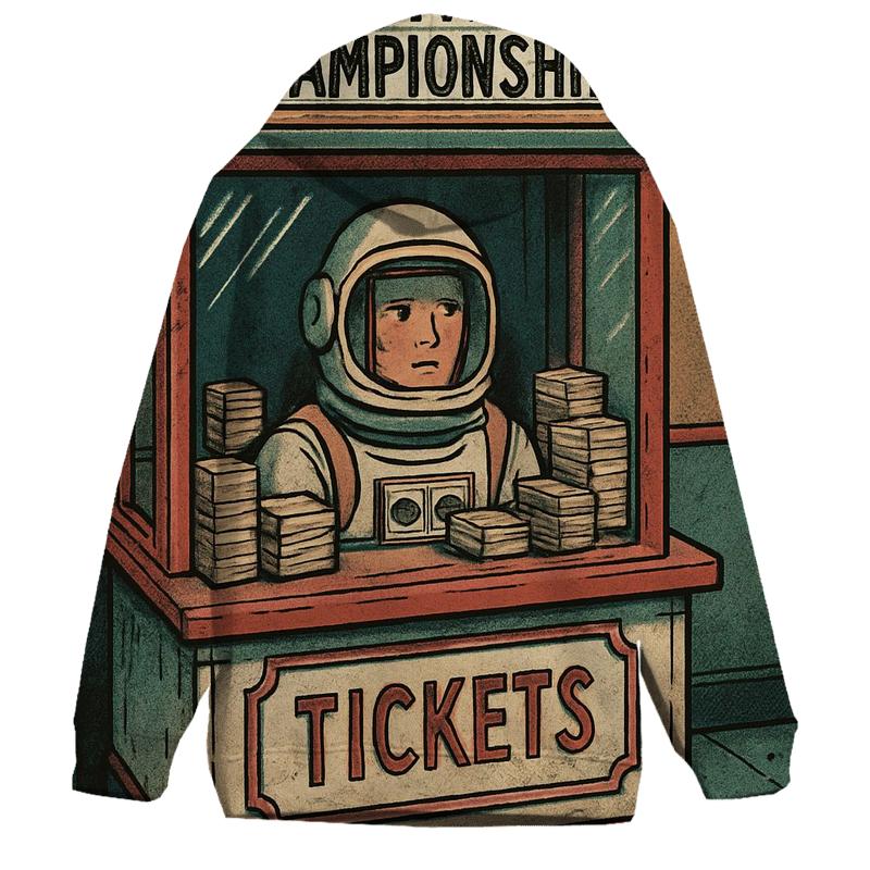 Astronaut Arcade Ticket Booth designer hoodies