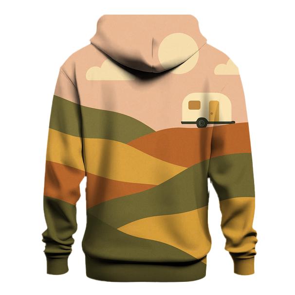 Hillside Caravan Escape designer hoodies