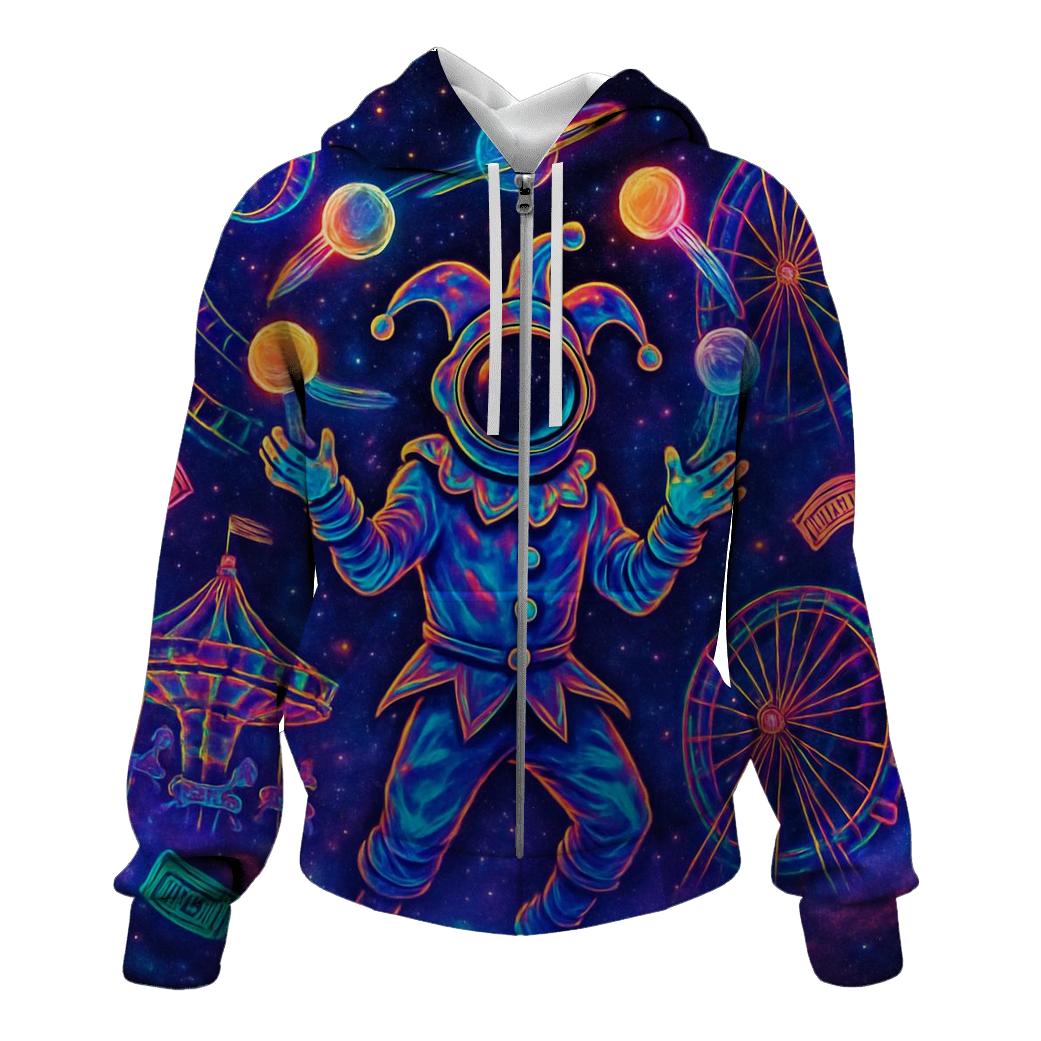 Chaotic Constellation Carnival embroidered hoodies