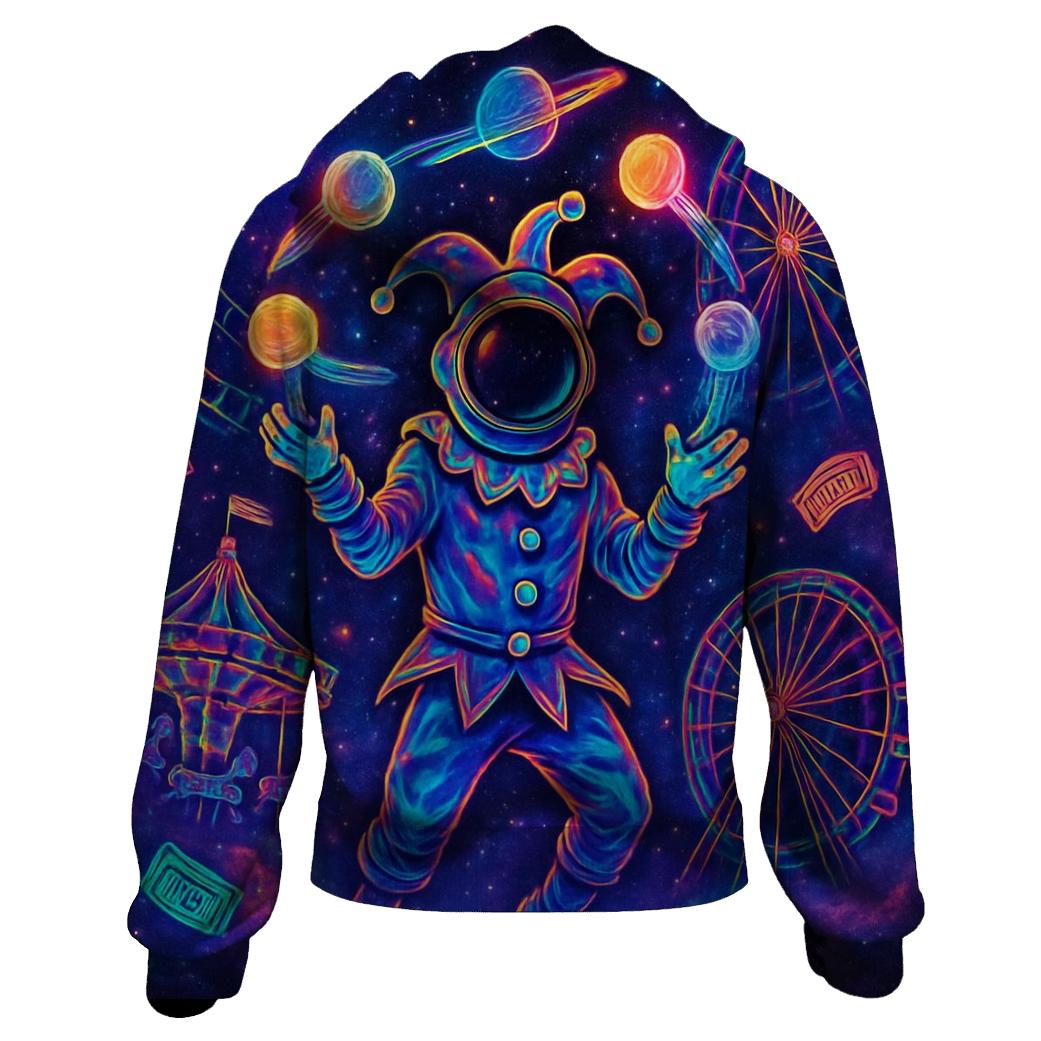 Chaotic Constellation Carnival embroidered hoodies