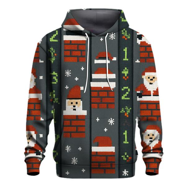 Santa Chimney Countdown Columns Design custom hoodies