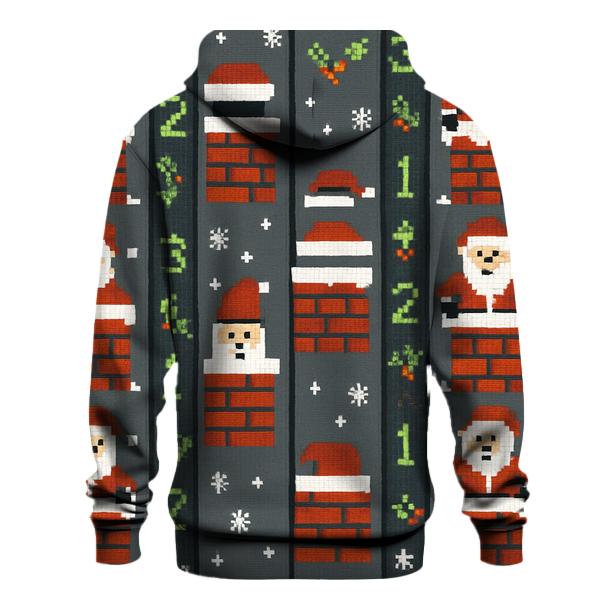 Santa Chimney Countdown Columns Design custom hoodies