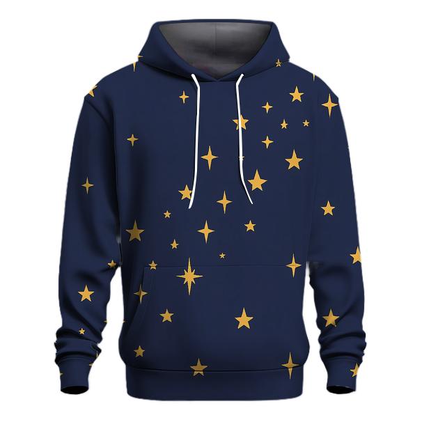 Gilded Nativity Star Path graphic hoodies