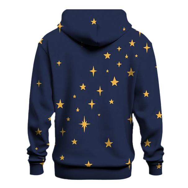 Gilded Nativity Star Path graphic hoodies