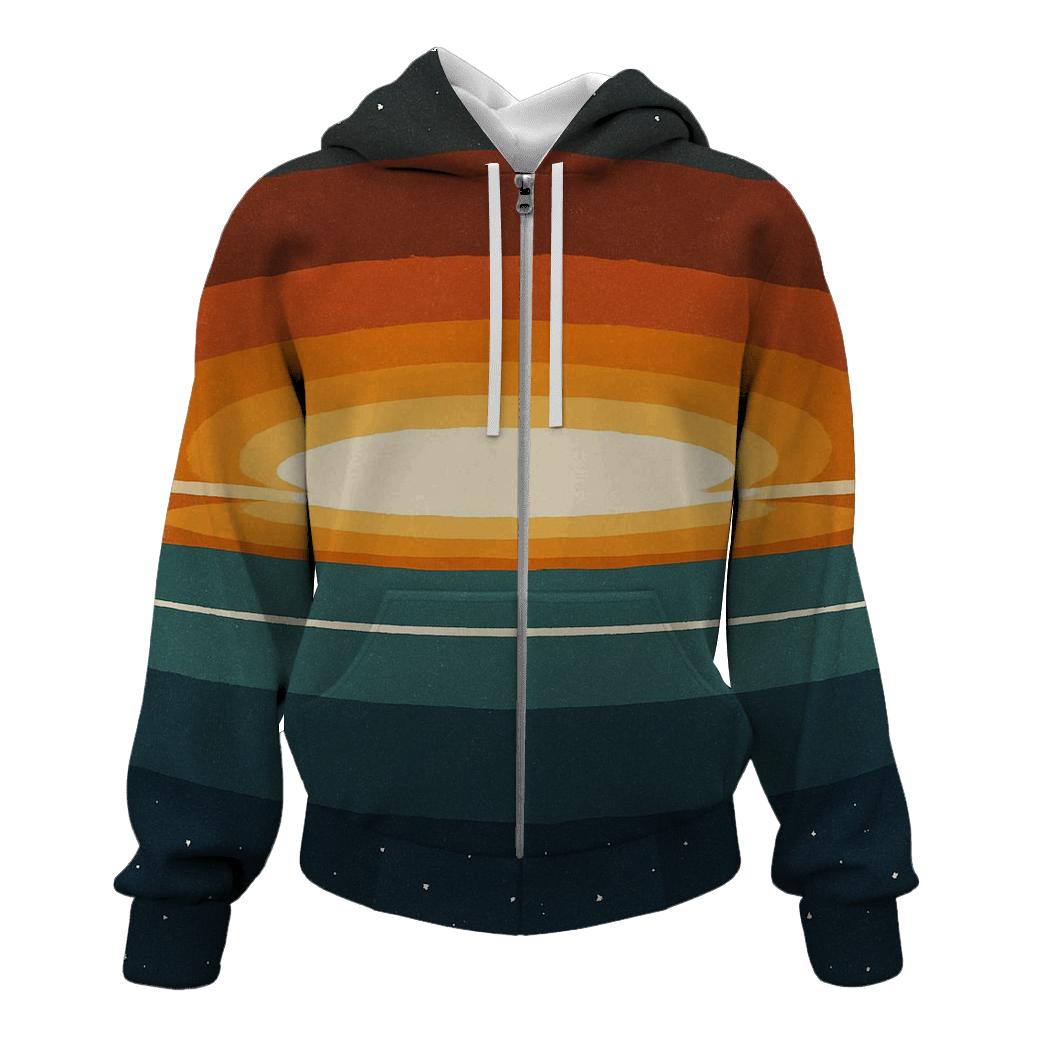 Accretion Disk Horizon Bands custom hoodies