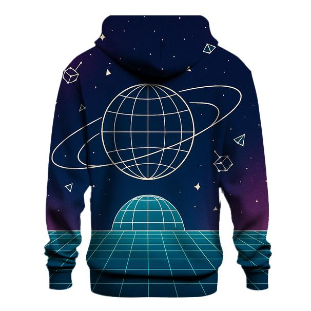 Retro Space Grid Orbit hoodie trends
