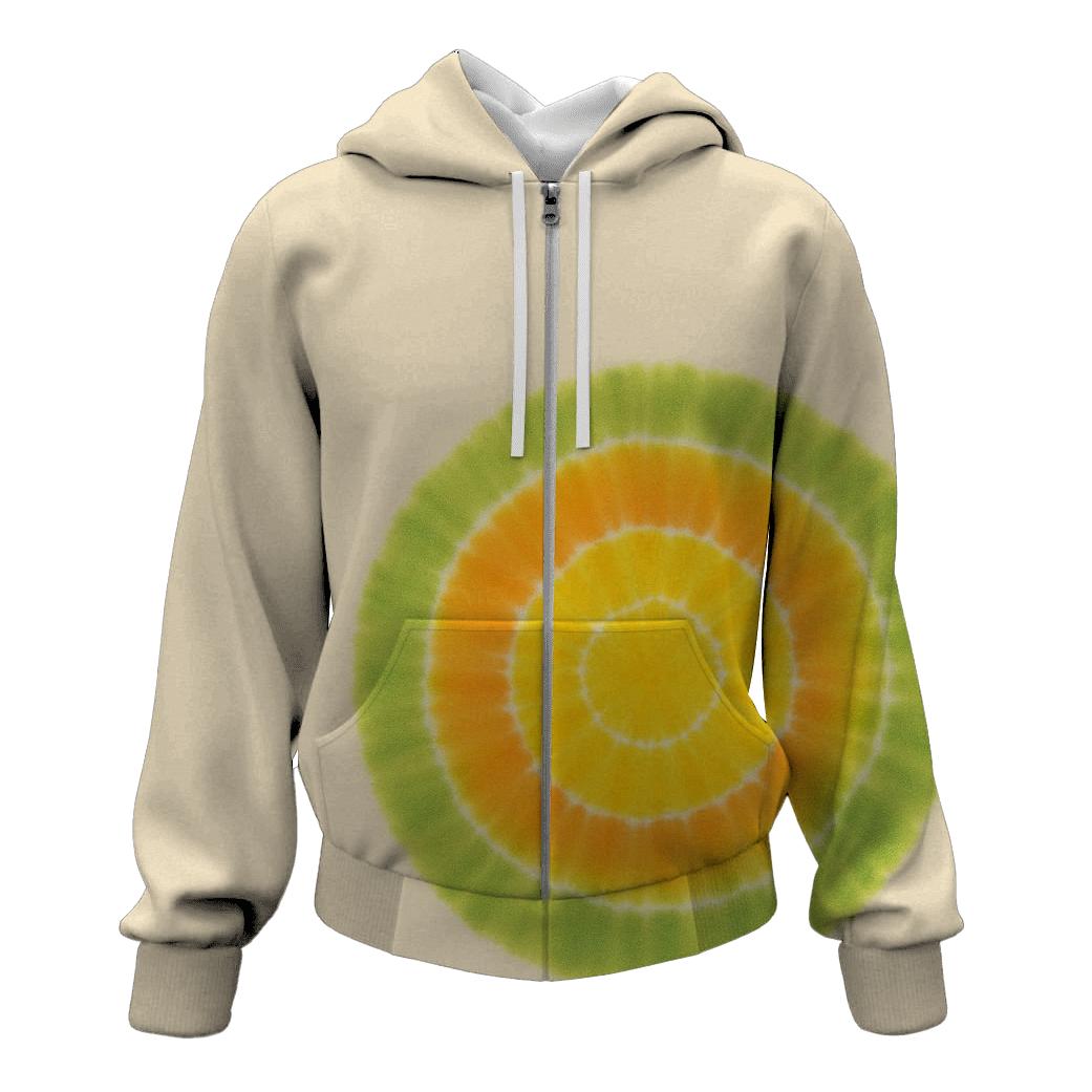 Citrus Offset Bullseye Bloom graphic hoodies