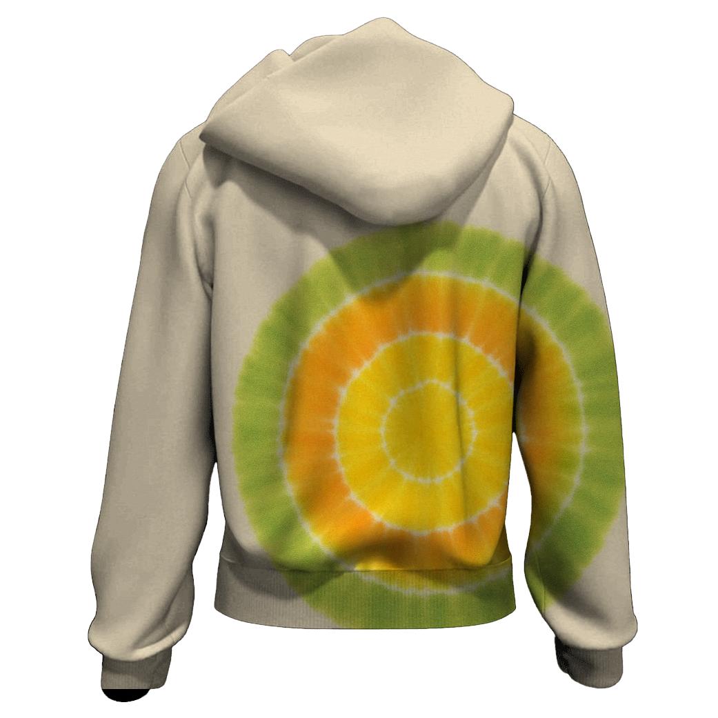 Citrus Offset Bullseye Bloom graphic hoodies