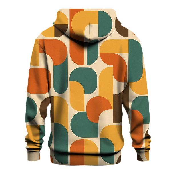 Modular Geo Retro Tiles zip-up hoodies