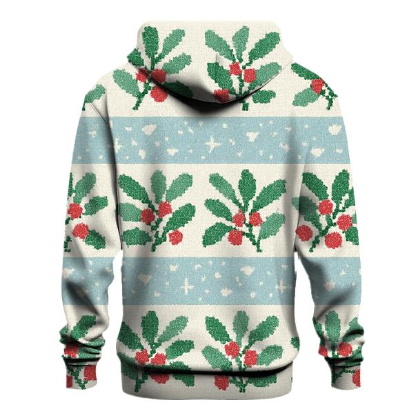 Mistletoe Confetti Snowfall Panel Design hoodies fashion
