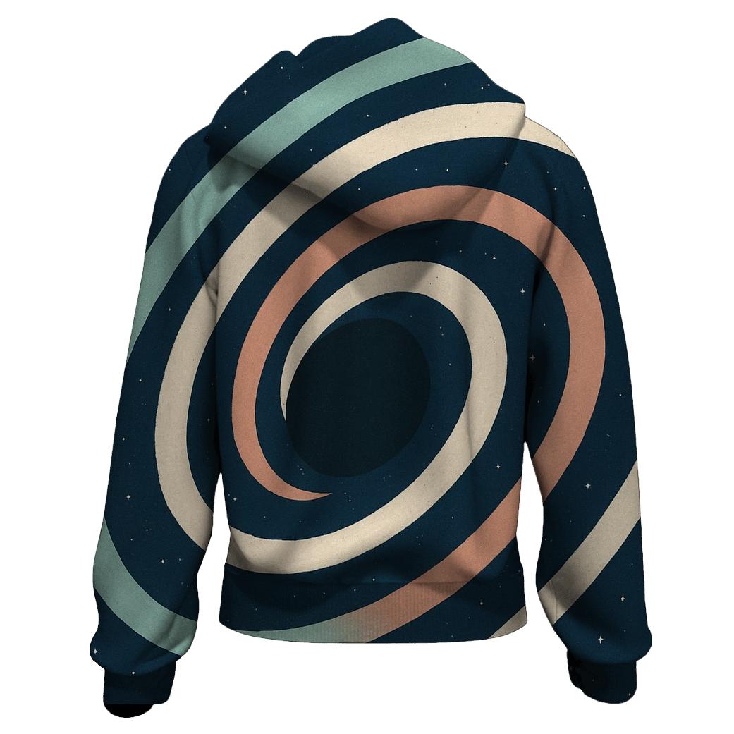 Gravitational Lens Arc Bloom embroidered hoodies