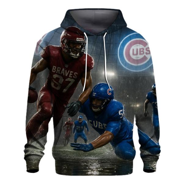 Rain Slicked Rivalry Under The Retractable Dome designer hoodies