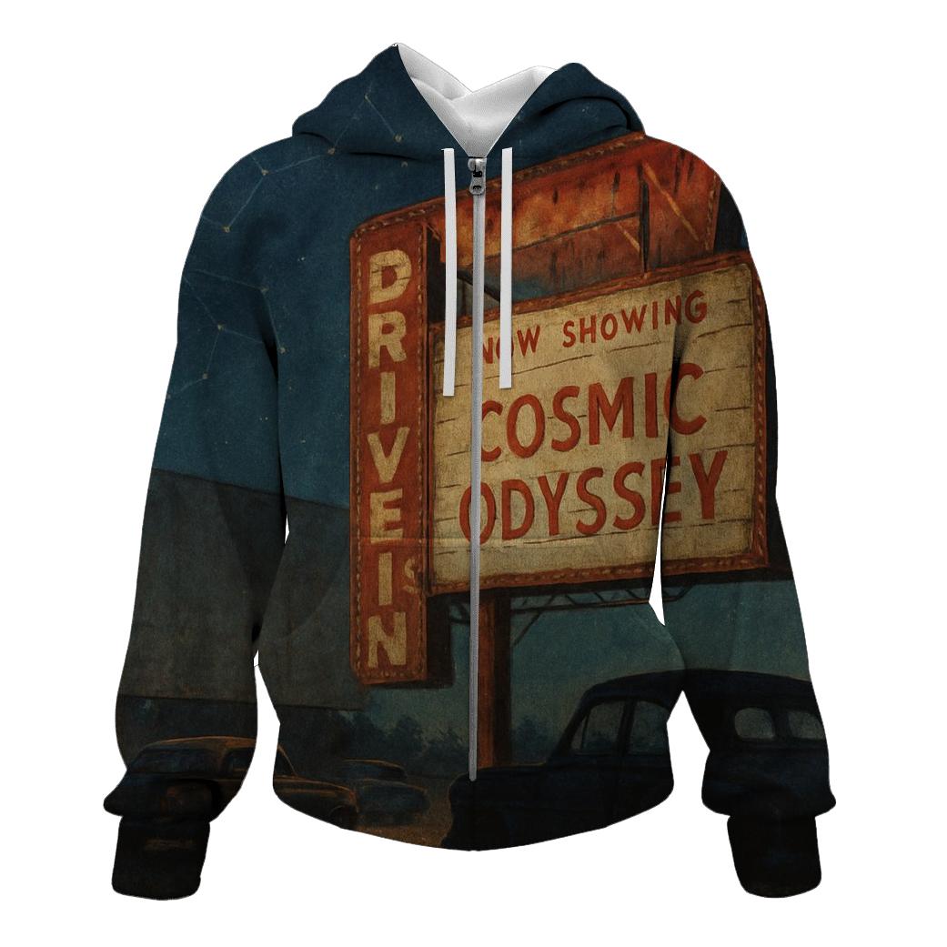 Starlight Drive In Cinema Marquee premium hoodies