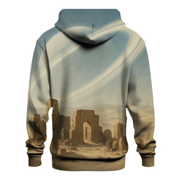 Halo Rings Over Desert Ruins hoodie styles
