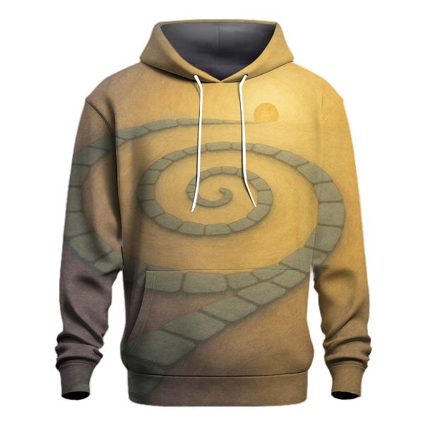 Spiral Path To Dawn graphic hoodies