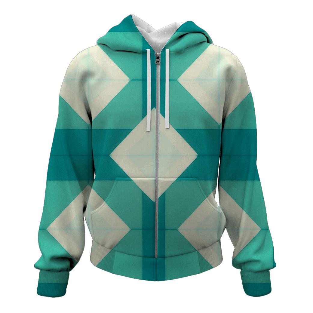 Itajime Sea Glass Window Grid hoodie styles