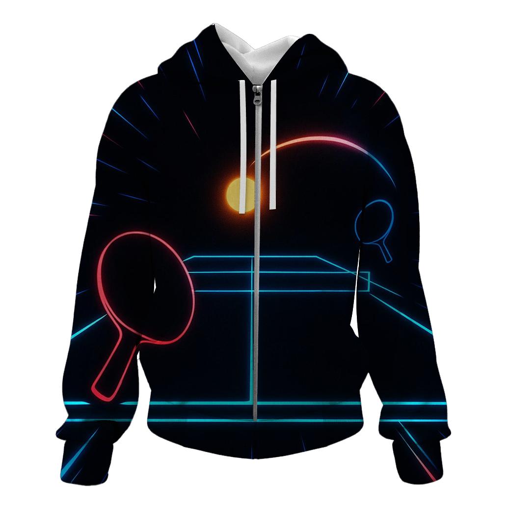 Neon Table Tennis Velocity pullover hoodies