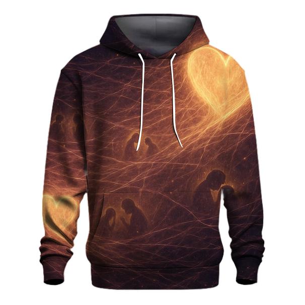 Cosmic Threads Between Her Heart And Mine hoodie designs