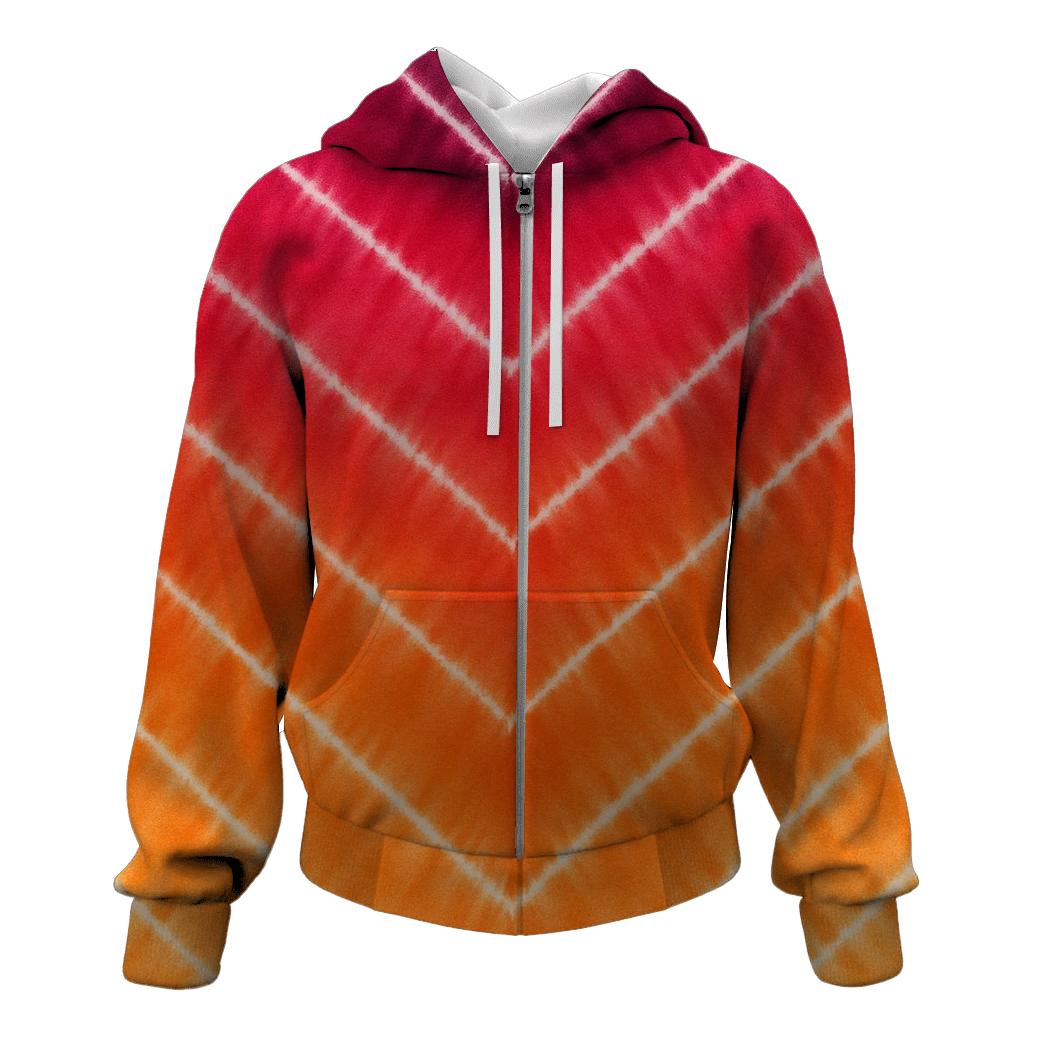 Chevron Sunset Accordion Stripes hoodie styles