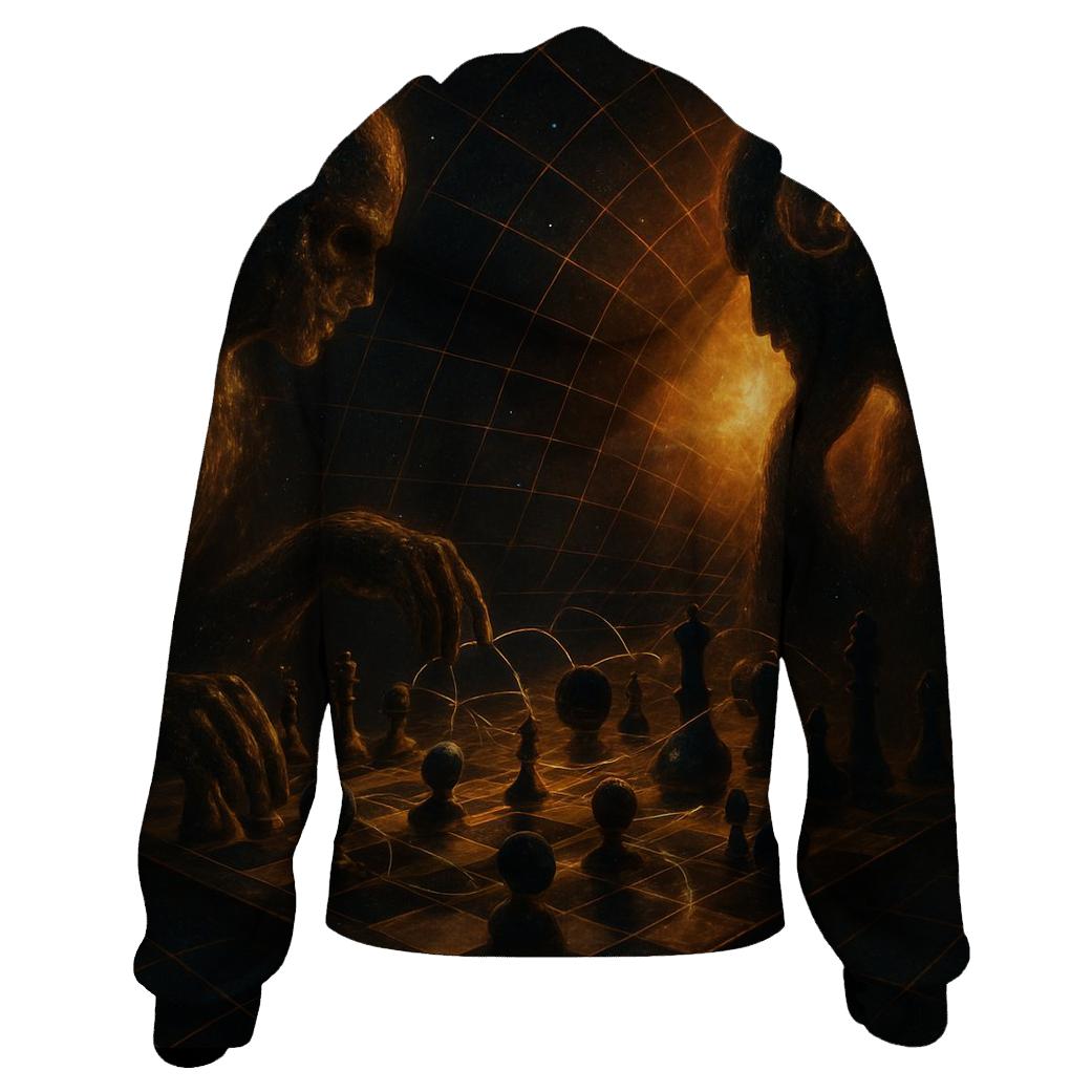 Chaotic Chess Of The Cosmos lightweight hoodies