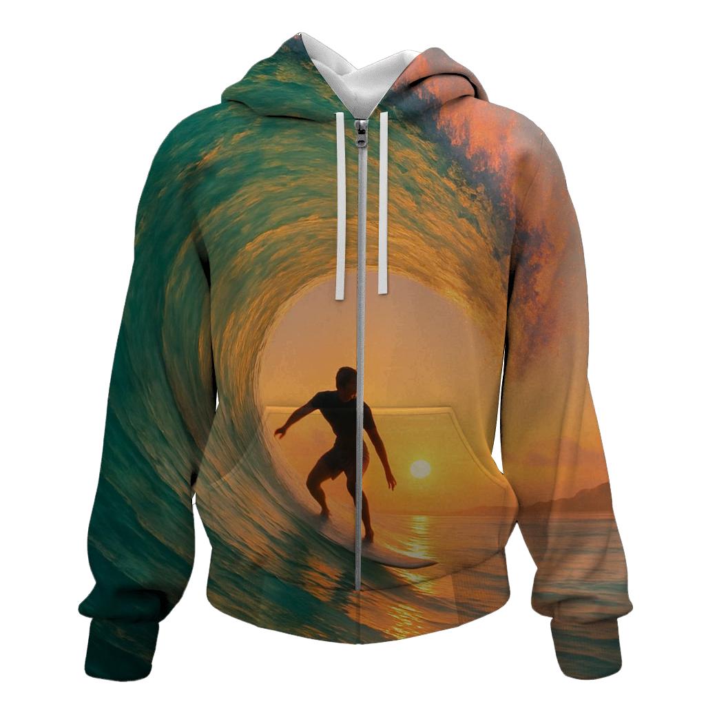 Coastal Surfing Horizon custom hoodies